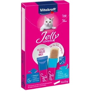 VITAKRAFT Jelly Lovers losos, platýs 6 x 15 g