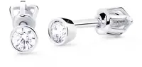 Cutie Diamonds Nežné kôstkové náušnice z bieleho zlata s briliantmi DZ8017-30-00-X-2
