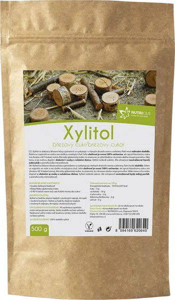 NUTRICIUS Xylitol - Březový cukr 500 g