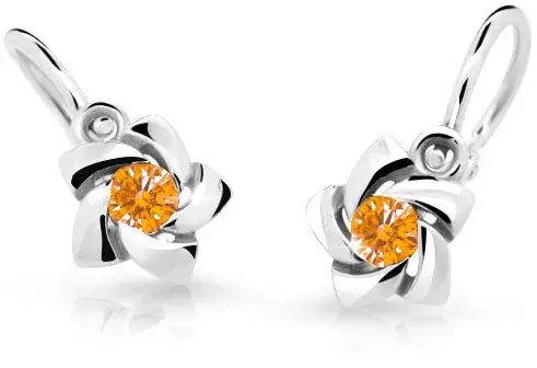 Cutie Jewellery Dětské náušnice s designem růžiček C2201-10-X-2 oranžová