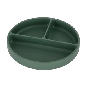 PETITE&MARS Talířek silikonový dělící kulatý Take&Match Misty Green 6m+