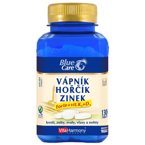 VITAHARMONY Vápník & hořčík & zinek Forte + vit. D3 + K2 130 tablet
