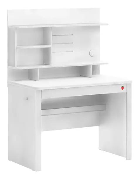 Písací stôl s malým nástavcom a usb vendella - biela