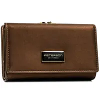 Dámska koženkovo/kožená peňaženka hnedá - Peterson Haya