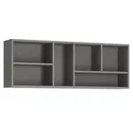 Polička Laser LASP01 šedá platina