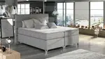 Manželská posteľ boxspring 180x200 s úložným priestorom amadeo - modrá