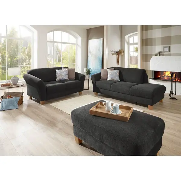 Sit & More LENOŠKA, textil, černá