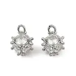 Brass Micro Pave Cubic Zirconia Pendants