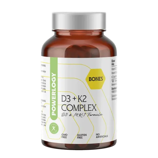 POWERLOGY D3 + K2 Complex 60 kapslí