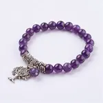 Natural Amethyst Stretch Bracelets