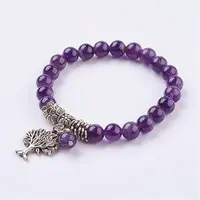 Natural Amethyst Stretch Bracelets