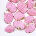 Spray Paint & Electroplate Sea Shell Pendants