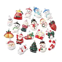 Christmas Opaque Resin Pendants