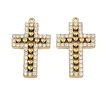 304 Stainless Steel Micro Pave Cubic Zirconia Pendants