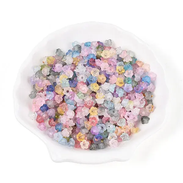 Frosted Transparent Acrylic Beads