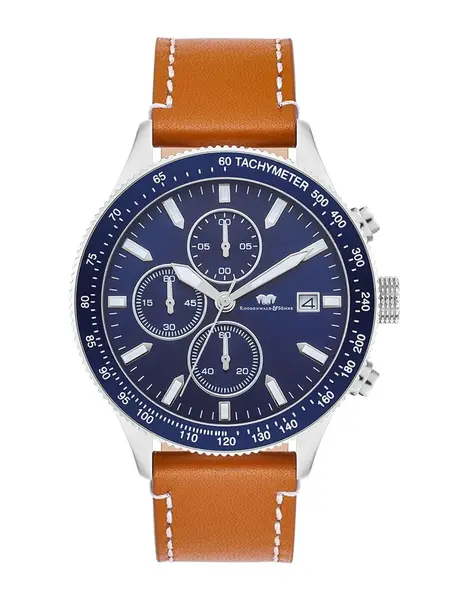 Rhodenwald & Söhne Analógové hodinky  hnedá / strieborná