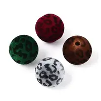 Flocking Opaque Acrylic Beads