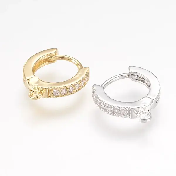 Brass Huggie Hoop Earring Findings