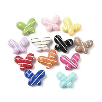 Spray Painted Opaque Acrylic Beads