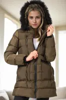 Z9763 DEWBERRY WOMEN'S COAT-KHAKI