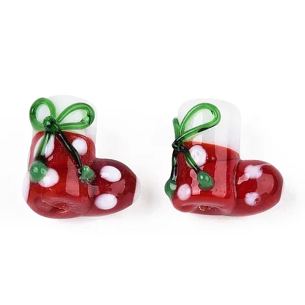Christmas Themed Handmade Lampwork Beads