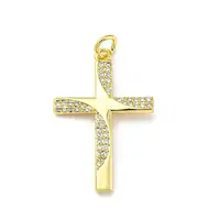 Brass with Cubic Zirconia Pendants