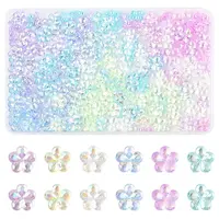 97.2G 6 Colors Transaparent Acrylic Beads