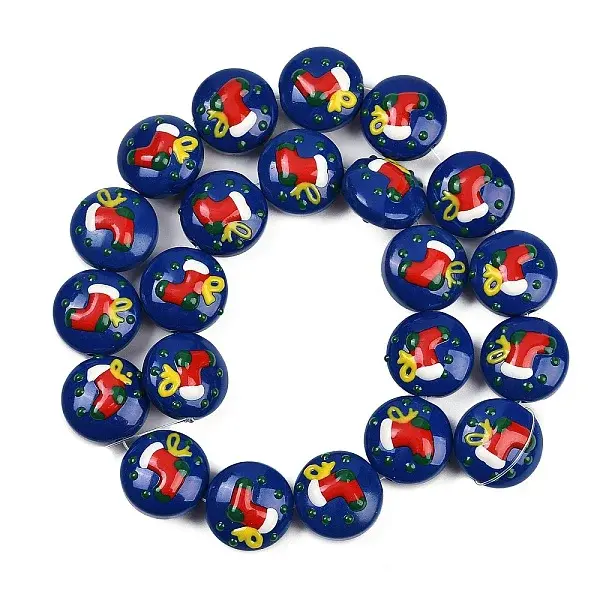 Christmas Handmade Lampwork Enamel Beads