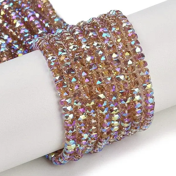 Electroplate Glass Beads Strands