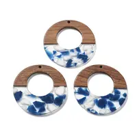 Resin and Walnut Pendants