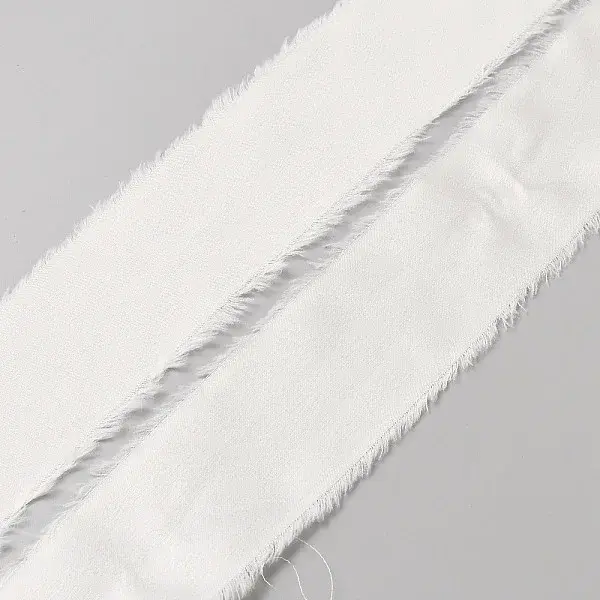 5M Polyester Satin Frayed Ribbon