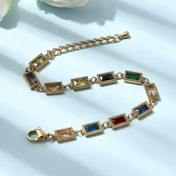 304 Stainless Steel Link Chain Bracelets for Women