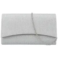 Dámska listová kabelka strieborná - Michelle Moon Asila