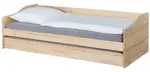 Válenda z masívu 90x200cm s prístelkou tulip - borovica