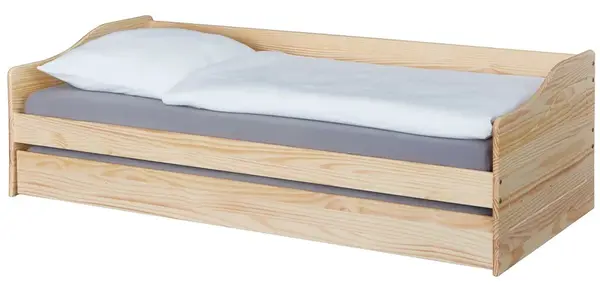 Válenda z masívu 90x200cm s prístelkou tulip - borovica