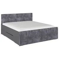 Rauch Möbel POSTEL S ÚLOŽNÝM PROSTOREM, 180/200 cm, šedá