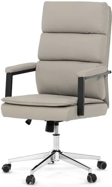 AUTRONIC Kancelářské křeslo KA-D8104 SIL, béžová ekokůže