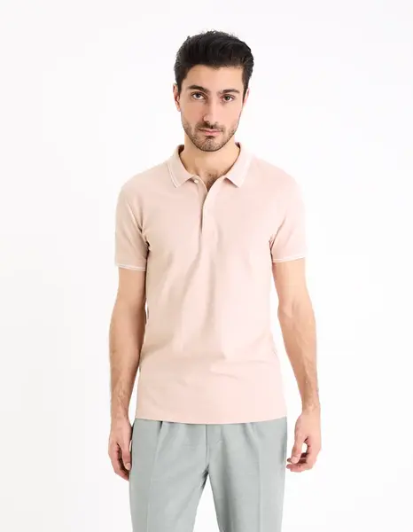 Staroružové pánske basic polo tričko Celio Decolrayeb