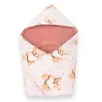 Zateplená zavinovačka do autosedačky New Baby Love Teddy Bear pink , 20C59221