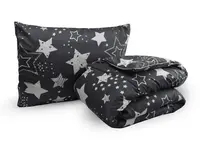 Set celoroční přikrývky 140x200 cm z dutého vlákna s polštářem 70x90 cm DREAM STAR