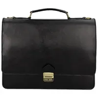 Pánská kožená aktovka černá - Delami Vera Pelle Stefo