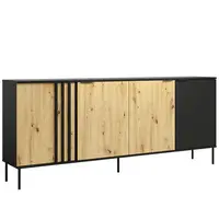 Komoda 4D RiminI 04 čierna/artisan