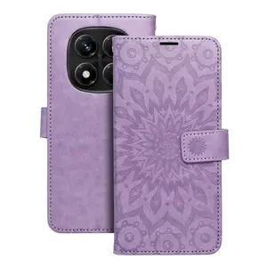 Flipové pouzdro MEZZO Book case pro Xiaomi Redmi Note 14 Pro 4G, mandala purple