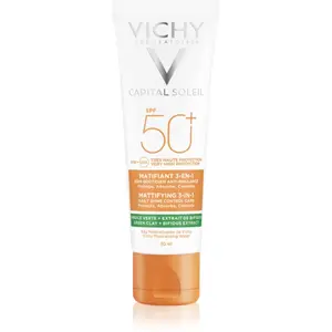 Vichy Capital Soleil Mattifying 3-in-1 ochranný zmatňujúci krém na tvár SPF 50+ 50 ml