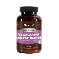 NATU Natural Extract, Ashwagandha extrakt KSM-66 (5% withanolidov) s piperinom 90 kapsúl
