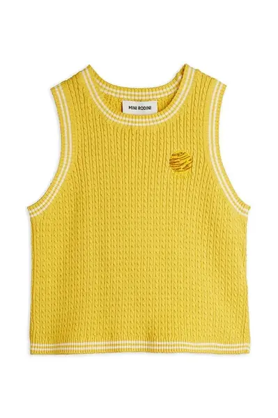 Dětský bavlněný top Mini Rodini Cable