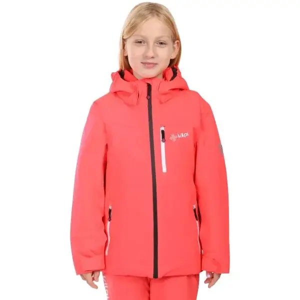 KILPI VALERA Dievčenská lyžiarska bunda, ružová, veľkosť