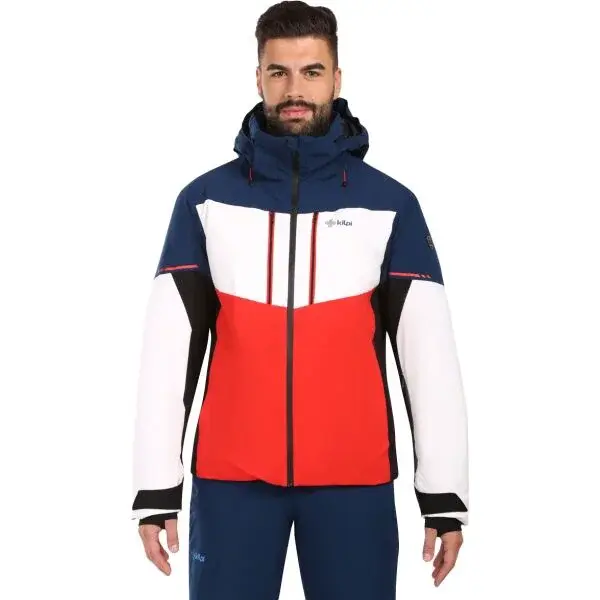 KILPI TONNSI Pánska lyžiarska bunda, červená, veľkosť XXXL