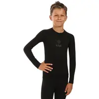 KILPI NATHAN Chlapčenské bezšvové termo tričko, čierna, veľkosť 10Y