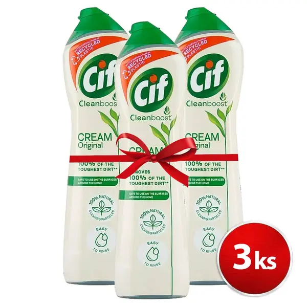 SET 3ks CIF tekutý prášok 500ml Original